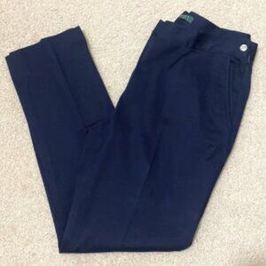 NWOT POLO RALPH LAUREN Women's Classic Cropped Cotton Pants w Side Zipper Size 8